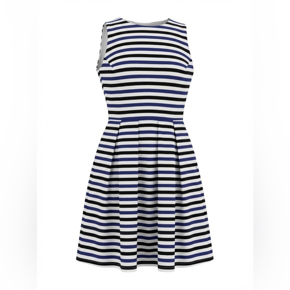 Felicity & Coco Dresses & Skirts - Felicity & Coco Navy and White Striped Midi Dress
